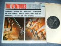 THE VENTURES ON STAGE   Black With Silver Print label  Label 