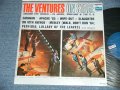 THE VENTURES ON STAGE   Dark Blue with Silver Print  Label 