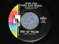 DON LEE WILSON -  BEHIND THESE STAINED GLASS WINDOWS/ KISS TOMORROW GOODBYE   :    1967  US ORIGINAL STOCK COPY 7 Single 