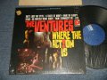 WHERE THE ACTION IS    1966 CANADA ORIGINAL "BLUE with BLACK PRINT Label" STEREO Used LP