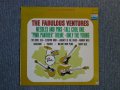 THE FABULOUS VENTURES Dark Blue With／Silver Print Label
