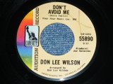 画像: DON LEE WILSON -  DON'T AVOID ME ( LIGHT THIN  STYLE LOGO ) / SALLY      1966  US ORIGINAL Audition Promo 7 Single 
