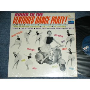 画像: GOING TO THE VENTURES DANCE PARTY Dark BLUE with BLACK PRINT LABEL  MONO