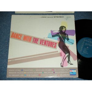 画像: DANCE WITH THE VENTURES   TURQUOISE GREEN  LABEL  Stereo 