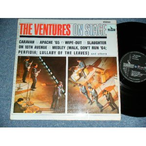 画像: THE VENTURES ON STAGE   Black With Silver Print label  Label  STEREO 