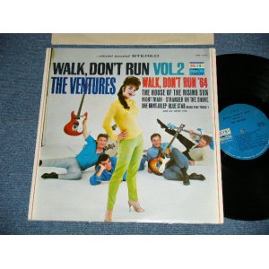 画像: WALK DON'T RUN VOL.2 : 2nd press Version NON SWEAT SHIRT 1965 Version US AMERICA 2nd press Version  "BLUE with BLACK PRINT Label" STEREO  