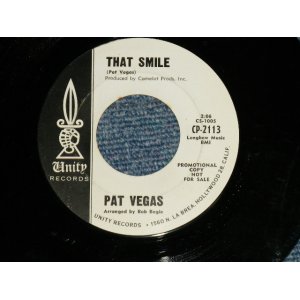 画像: PAT VEGAS ( Arranged  by BOB BOGLE of THE VENTURES ) - THAT SMILE / THE BEST GIRL IN THE WORLD : 1964? US AMERICA ORIGINAL "WHITE LABEL PROMO" Used 7"Single