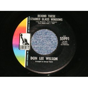 画像: DON LEE WILSON -  BEHIND THESE STAINED GLASS WINDOWS/ KISS TOMORROW GOODBYE   :    1967  US ORIGINAL STOCK COPY 7 Single 