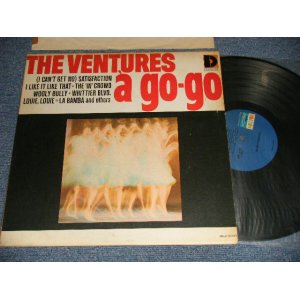 画像: VENTURES A GO GO    1965 CANADA 1st Press "BLUE with BLACK Print Label" & TEXTURD COVER 