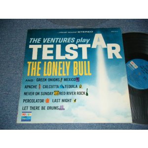 画像: THE VENTURES PLAY TELSTAR ・THE LONELY BULL      1964 Version US AMERICA RE-PRESS "BLUE With BLACK Print Label" 