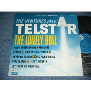 画像: THE VENTURES PLAY TELSTAR ・THE LONELY BULL      1964 Version US AMERICA RE-PRESS "BLUE With BLACK Print Label" "SMALL STEREO Logo on Label" 