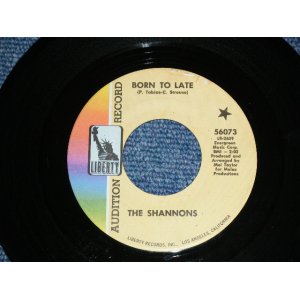 画像: THE SHANNONS ( GIRL GROUP PRODUCED by MEL TAYLOR of The VENTURES ) - BORN TOO LATE  / MISTER SUNSHINE MAN     1968  US ORIGINAL 7"SINGLE