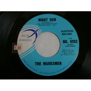 画像: THE MARKSMEN - NIGHT RUN / SCRATCHE US ORIGINAL PROMO Single With BLACK PRINTING on TITLE 