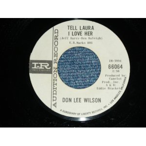 画像: DON LEE WILSON -  TELL .LAULA I LOVE HER ( THIN LOGO STYLE ) / ANGEL      1964  US ORIGINAL White Label Promo 7 Single 