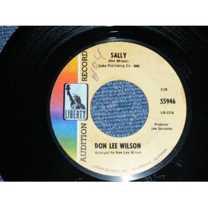 画像: DON LEE WILSON -  SALLY  ( LIGHT THIN  STYLE LOGO ) / KISS TOMORROW GOODBYE       1967  US ORIGINAL Audition Promo 7 Single 