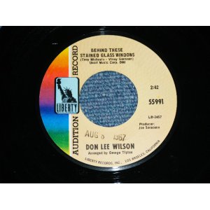 画像: DON LEE WILSON -  BEHIND THESE STAINED GLASS WINDOWS ( SMALL  STYLE LOGO ) / KISS TOMORROW GOODBYE       1967  US ORIGINAL Audition Promo 7 Single 