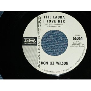 画像: DON LEE WILSON -  TELL .LAULA I LOVE HER ( FATS LOGO STYLE ) / ANGEL      1964  US ORIGINAL White Label Promo 7 Single 