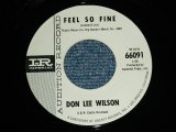 画像: DON LEE WILSON -  FEEL SO FINE / ANGEL        1965  US ORIGINAL White Label Promo 7 Single 