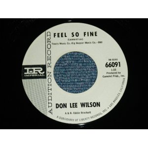 画像: DON LEE WILSON -  FEEL SO FINE / ANGEL        1965  US ORIGINAL White Label Promo 7 Single 