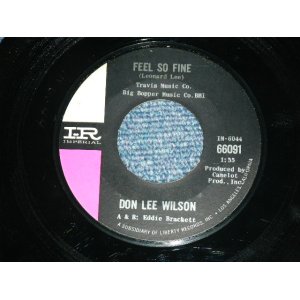 画像: DON LEE WILSON -  FEEL SO FINE / ANGEL        1965  US ORIGINAL Stock Copy 7 Single 