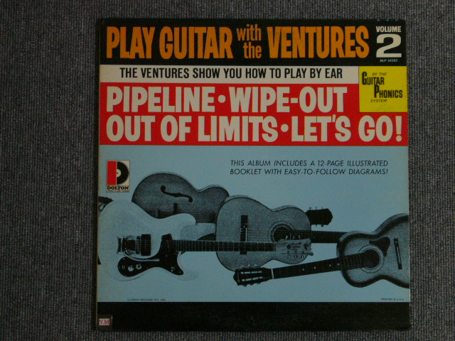 画像1: PLAY GUITAR WITH THE VENTURES Volume 2 Blue With Black Print Label