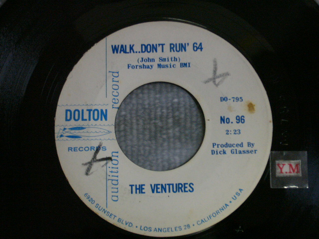画像1: WALK, DON'T RUN '64 / THE CRUEL SEA Audition White Label 
