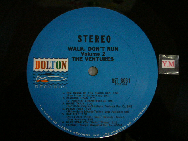 画像: WALK, DON'T RUN VOL.2 (2nd Jacket)Blue With Black Print Label