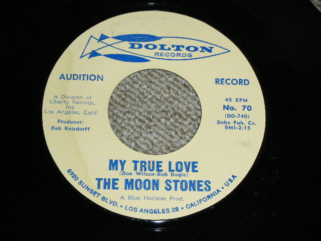 画像1: THE MOON STONES ( BOB BOGLE & DON WILSON WORKS of THE VENTURES ) - MY TRUE LOVE / LOVE CALL 1963 US ORIGINAL Audition Label PROMO 7"45's Single  