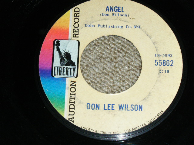 画像1: DON LEE WILSON -  NO MATTER WHAT SHAPE YOUR STOMACH'S IN ( FULL CREDIT PRINTING TITLE TYPE ) / ANGEL   1966  US ORIGINAL Audition Promo 7 Single 