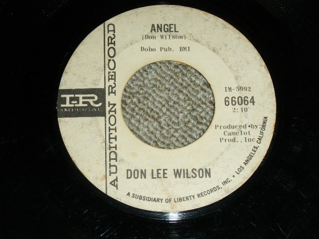 画像: DON LEE WILSON -  TELL .LAULA I LOVE HER ( THIN LOGO STYLE ) / ANGEL      1964  US ORIGINAL White Label Promo 7 Single 
