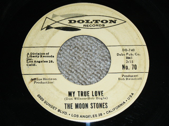 画像1: THE MOON STONES ( BOB BOGLE & DON WILSON WORKS of THE VENTURES ) - MY TRUE LOVE / LOVE CALL 1963 US ORIGINAL Audition Label PROMO Black Print 7"45's Single  
