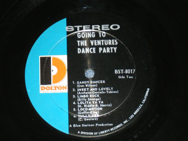 画像: GOING TO THE VENTURES DANCE PARTY Late 1960's "D" Mark Label 