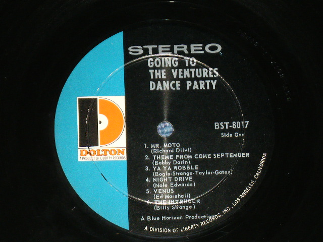 画像: GOING TO THE VENTURES DANCE PARTY Late 1960's "D" Mark Label 