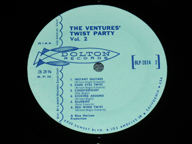 画像: DANCE WITH THE VENTURES :  LIGHT BLUE  LABEL  MONO