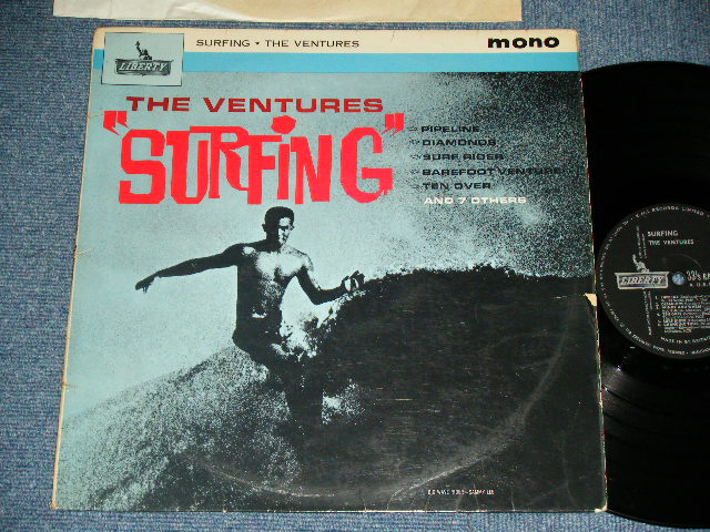 画像1: “SURFING”　 UK UNITED KINGDAM / ENGLAND Pressings BLACK Label : With LARGE "MONO" PRINT on FRONT COVER 