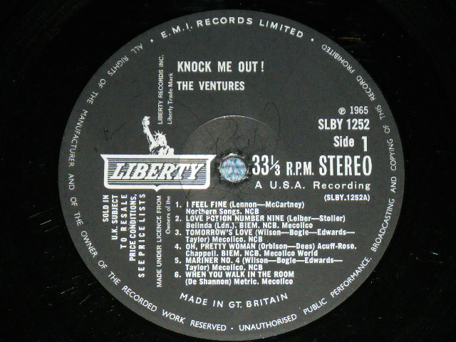 画像: KNOCK ME OUT! ( None “Tomorrow's Love”）: UK ENGLAND  Pressings with SMALL  STEREO  Credit 