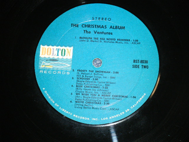 画像: THE CHRISTMAS ALBUM       Blue With Black  Print Label  STEREO 