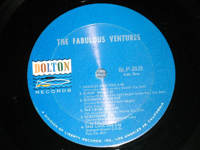 画像: THE FABULOUS VENTURES   DARK Blue With SILVER Print Label   Maybe...1st Press Label