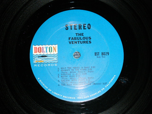 画像: THE FABULOUS VENTURES   Blue With BLACK Print Label STEREO 