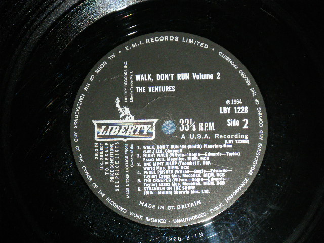 画像: WALK, DON'T RUN VOL.2   UK ENGLAND ORIGINAL with !PROMO" SEAL on Label LP 
