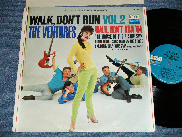 画像1: WALK DON'T RUN VOL.2 : 2nd press Version NON SWEAT SHIRT 1965 Version US AMERICA 2nd press Version  "BLUE with BLACK PRINT Label" STEREO  