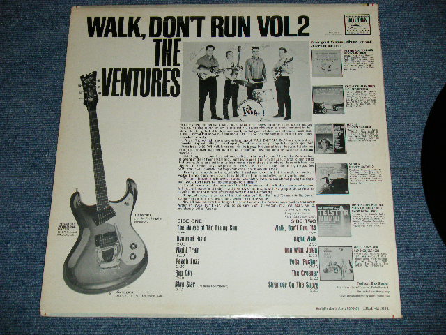画像: WALK DON'T RUN VOL.2 : 2nd press Jacket NON SWEAT SHIRT Version  1964 US AMERICA ORIGINAL "DARK BLUE with SILVER PRINT Label"  MONO