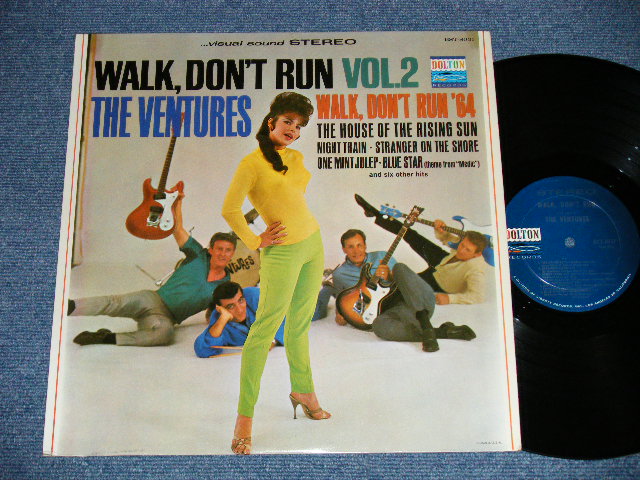 画像1: WALK DON'T RUN VOL.2 : SWEAT SHIRT Version  1964 US AMERICA ORIGINAL "DARK BLUE with SILVER PRINT Label" STEREO  