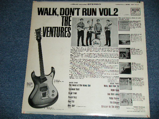 画像: WALK DON'T RUN VOL.2 : 2nd press Version NON SWEAT SHIRT 1965 Version US AMERICA 2nd press Version  "BLUE with BLACK PRINT Label" STEREO  