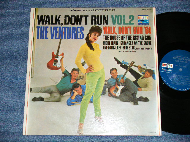 画像1: WALK DON'T RUN VOL.2 : SWEAT SHIRT  Version  1964 US AMERICA ORIGINAL "DARK BLUE with SILVER PRINT Label" STEREO  