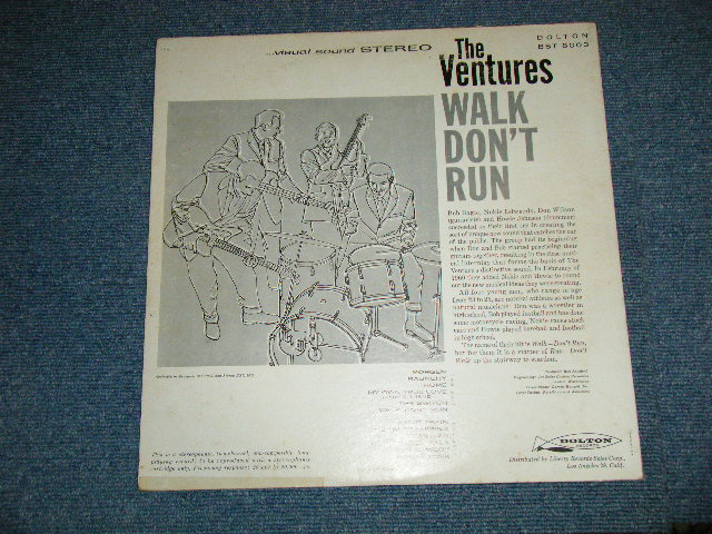 画像: WALK,DON'T RUN    1st Press "TURQUOISE with SEATTLE Address Label" STEREO