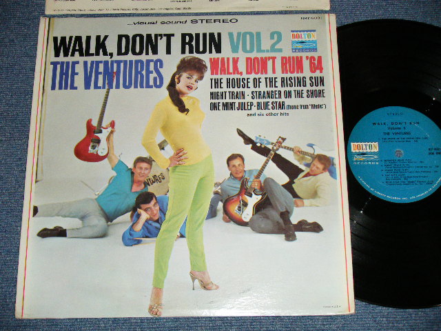 画像1: WALK DON'T RUN VOL.2 : 2nd press Version NON SWEAT SHIRT 1965 Version US AMERICA 2nd press Version  "BLUE with BLACK PRINT Label" STEREO  
