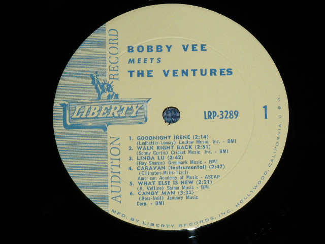 画像: BOBBY VEE MEETS THE VENTURES    PROMO AUDITION Label MONO version  