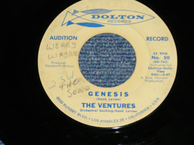 画像: YELLOW JACKET / GENESIS    1962 ORIGINAL ＡＵＤＩＴＩＯＮ Label PROMO
