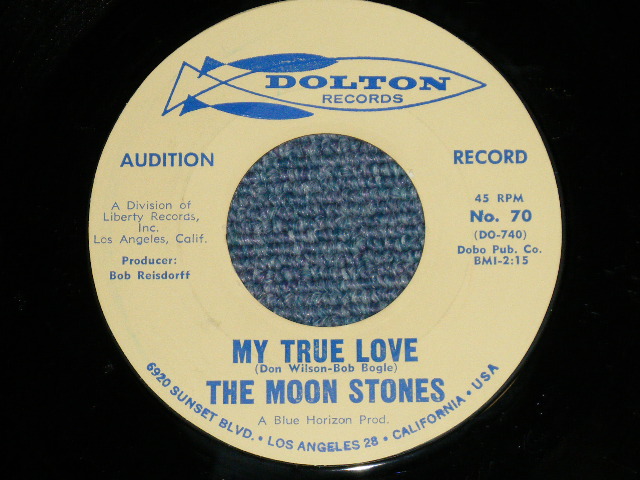 画像1: THE MOON STONES ( BOB BOGLE & DON WILSON WORKS of THE VENTURES ) - MY TRUE LOVE / LOVE CALL 1963 US ORIGINAL Audition Label PROMO Blue Print 7"45's Single  